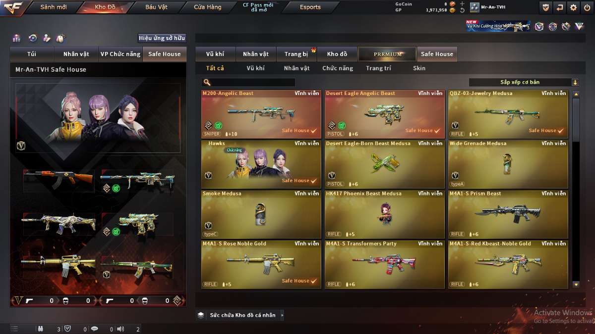 shop acc cf uy tin gia re